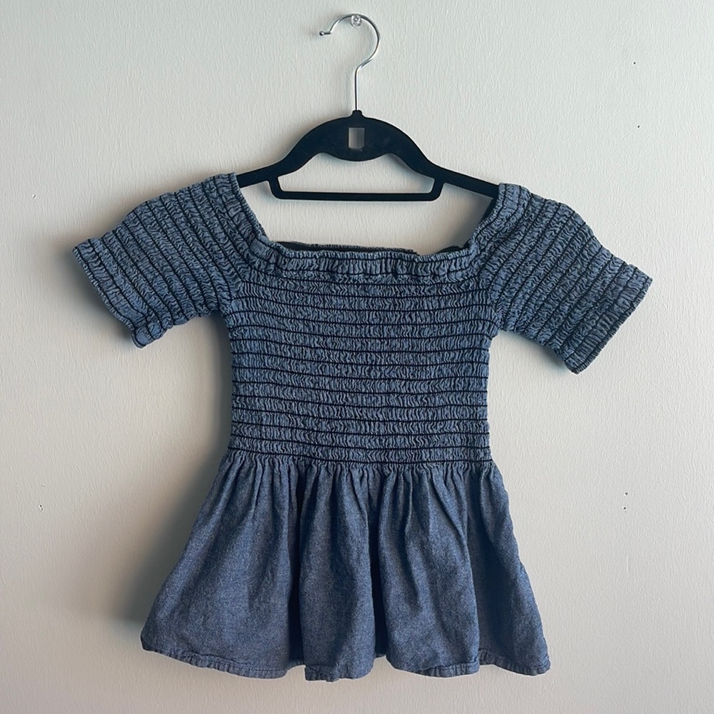 The Great Denim stretch off the shoulder top.